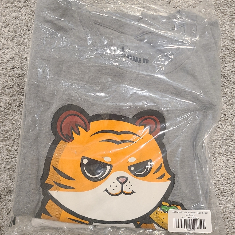 Men's Large Grey Superfresh Taco Kitty Tee